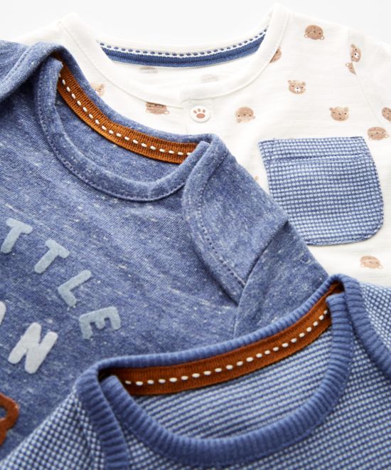 Mothercare / Комплект слип, боди 2 шт., фартук нагрудный, варежки-царапки и шапка для мальчика