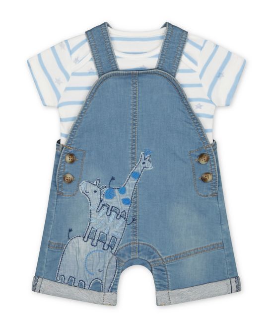Mothercare / Комплект полукомбинезон и боди для мальчика