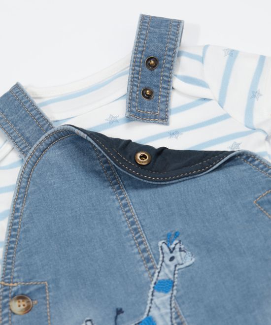 Mothercare / Комплект полукомбинезон и боди для мальчика