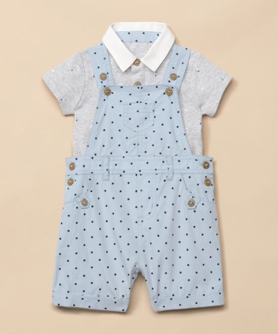 Mothercare / Комплект полукомбинезон и боди для мальчика