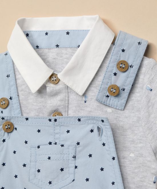 Mothercare / Комплект полукомбинезон и боди для мальчика