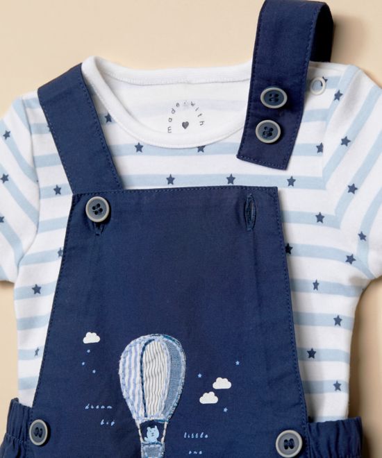Mothercare / Комплект полукомбинезон и боди для мальчика