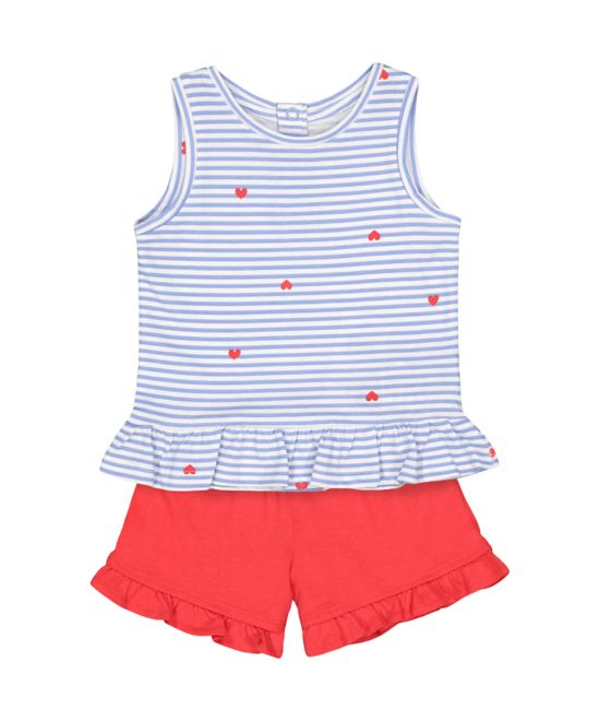 Mothercare / Комплект шорты трикотажные и футболка для девочки