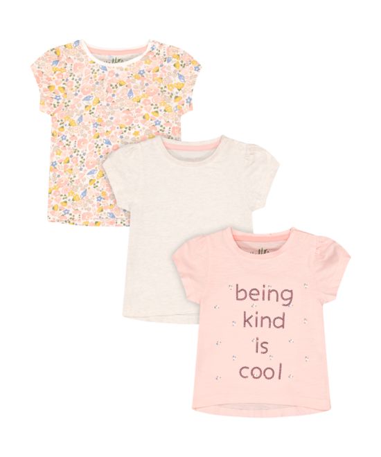 Mothercare / Футболка, 3 шт. для девочки