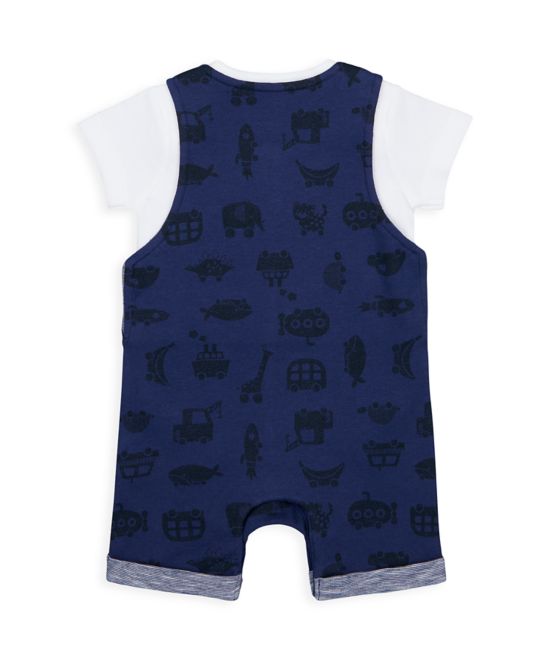 Mothercare / Комплект полукомбинезон и боди для мальчика