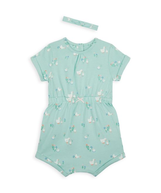 Mothercare / Комплект полукомбинезон и повязка на голову для девочки