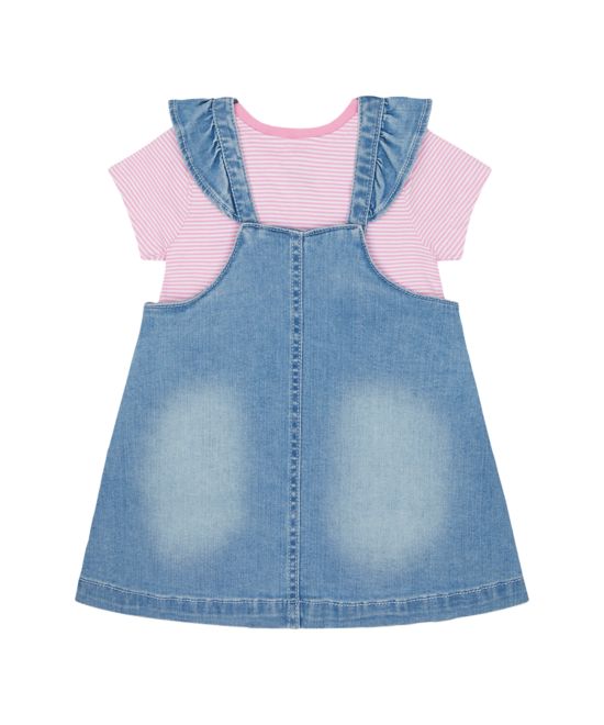 Mothercare / Комплект сарафан джинсовый и футболка для девочки