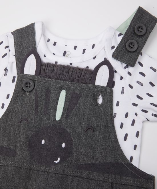 Mothercare / Комплект полукомбинезон и боди