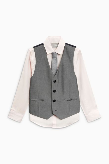 Next / Комплект рубашка, жилет и галстук для мальчика