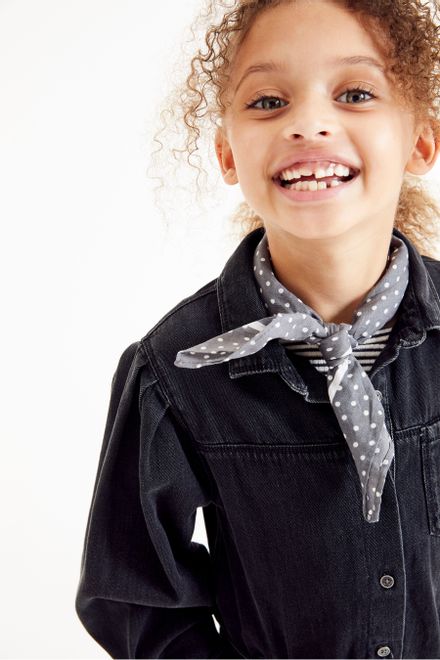 Next / Комбинезон джинсовый для девочки - фото 7