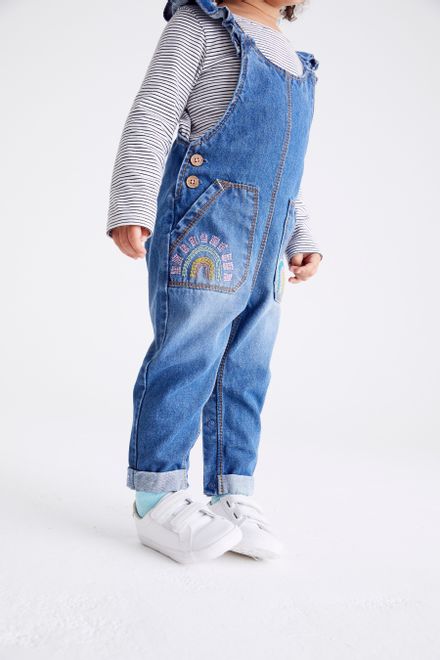 Next / Полукомбинезон джинсовый для девочки