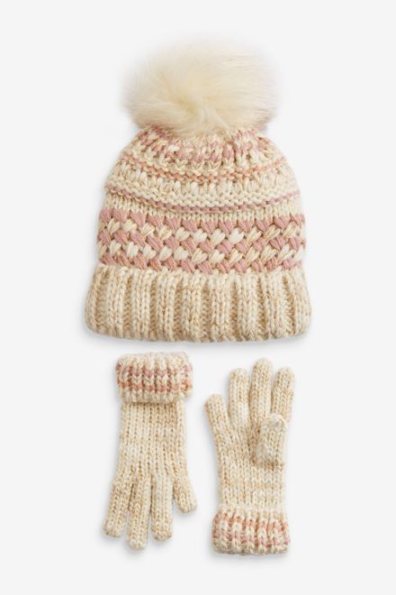 Next / Комплект шапка и перчатки для девочки