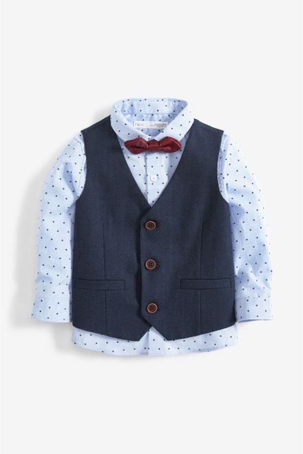 Next / Комплект рубашка, жилет и галстук-бабочка для мальчика