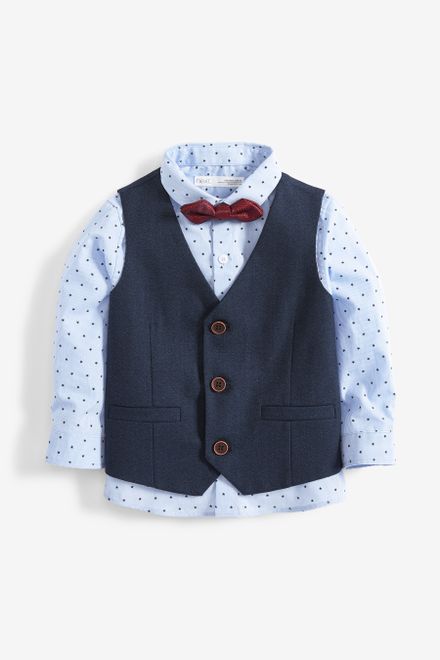 Next / Комплект рубашка, жилет и галстук-бабочка для мальчика - фото 4