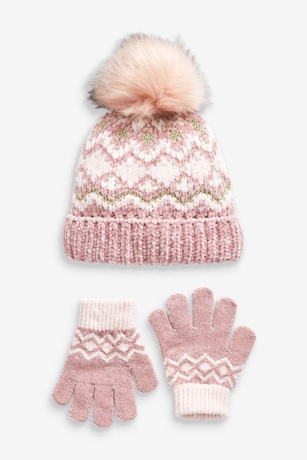 Next / Комплект шапка и перчатки для девочки