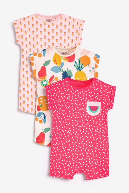 Next / Ромпер, 3 шт. для девочки