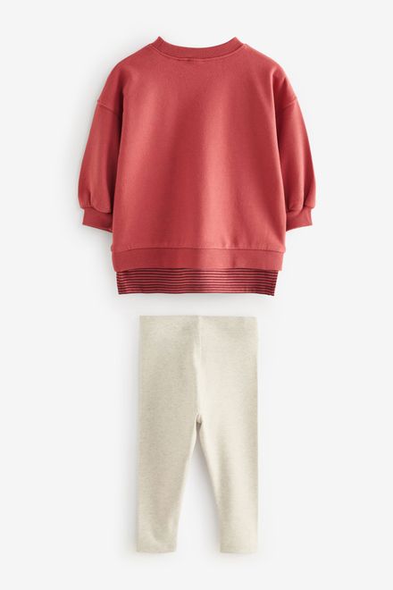 Next / Комплект свитшот и легинсы для девочки - фото 6