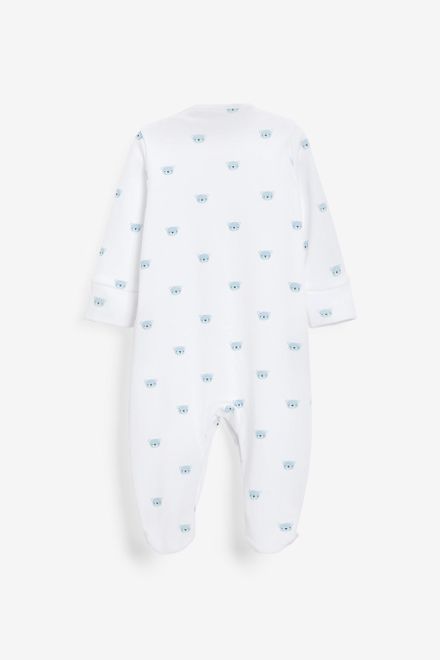Next / Комплект слип 2 шт, полукомбинезон боди и шапка для мальчика - фото 7