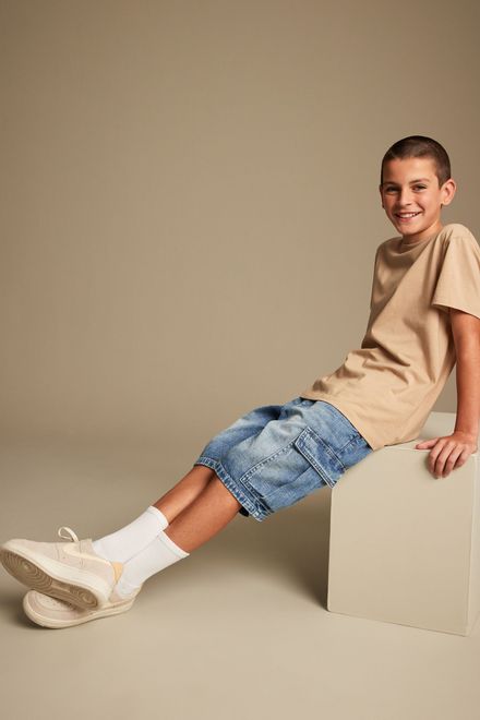 Next / Шорты карго джинсовые для мальчика