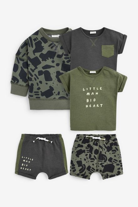 Next / Комплект свишот, футболка 2 шт. и шорты 2 шт. для мальчика