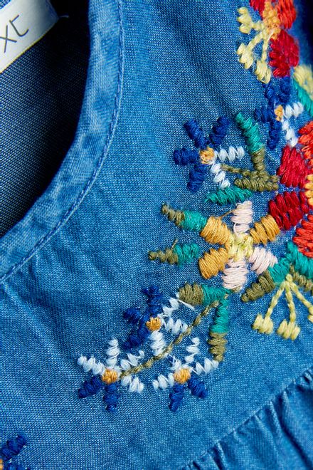 Next / Платье джинсовое для девочки - фото 4