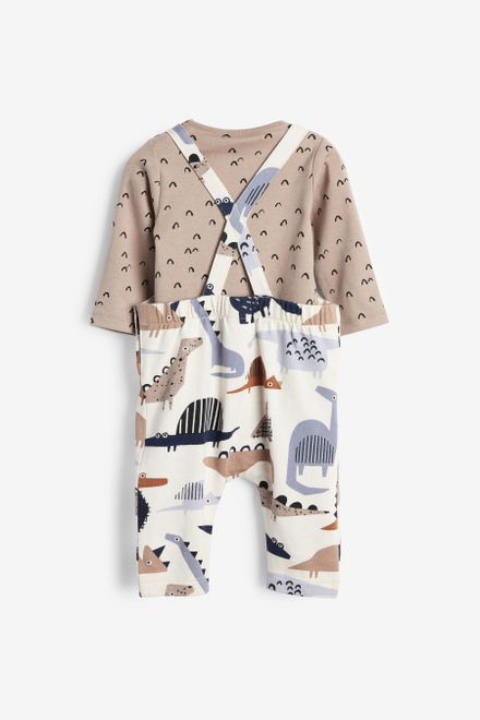 Next / Комплект боди и полукомбинезон для мальчика - фото 2