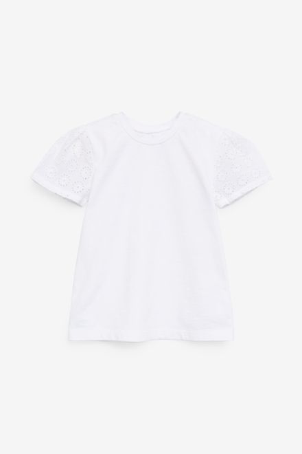 Next / Комплект футболка и полукомбинезон джинсовый для девочки - фото 7