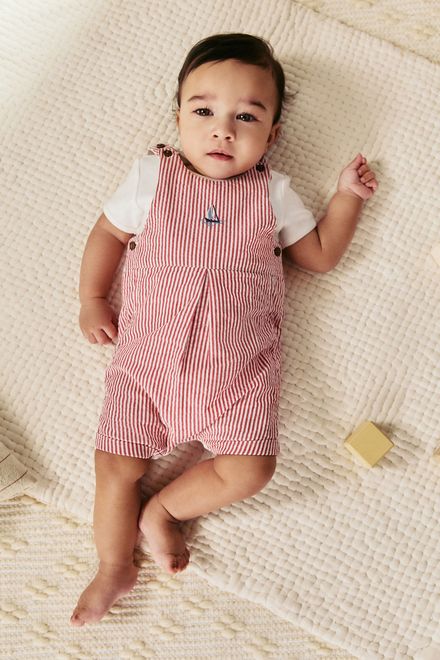 Next / Комплект боди и полукомбинезон для мальчика - фото 9