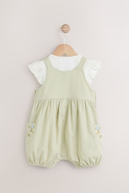 Next / Комплект боди и ромпер для девочки - фото 3