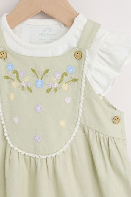 Next / Комплект боди и ромпер для девочки - фото 4