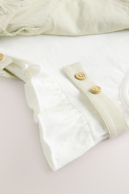 Next / Комплект боди и ромпер для девочки - фото 5