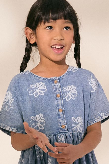 Next / Платье джинсовое для девочки - фото 2