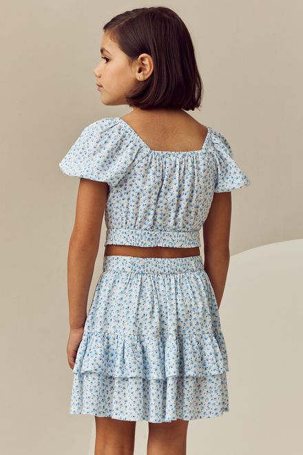 Next / Комплект блузка и юбка с принтом для девочки