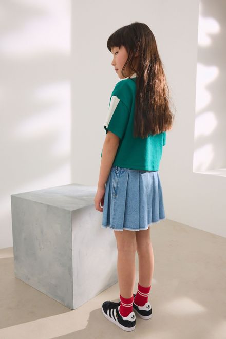 Next / Юбка джинсовая плиссированная для девочки