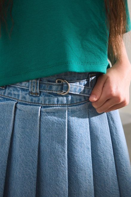 Next / Юбка джинсовая плиссированная для девочки