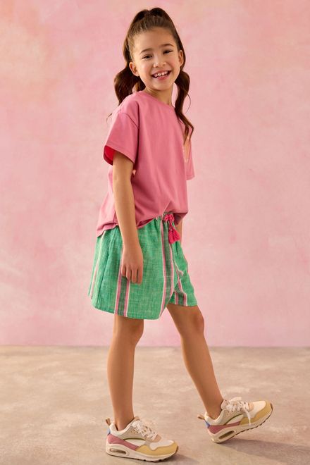 Next / Шорты с принтом для девочки - фото 3