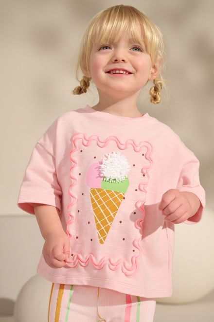 Next / Комплект футболка и легинсы расклешенные для девочки - фото 3