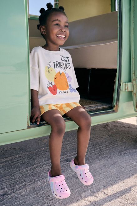 Next / Комплект футболка и шорты трикотажные для девочки - фото 2