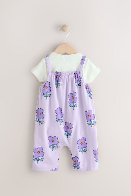 Next / Комплект боди и полукомбинезон для девочки