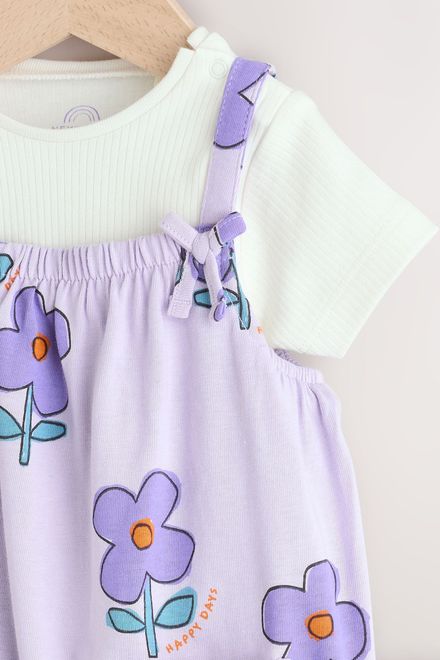 Next / Комплект боди и полукомбинезон для девочки