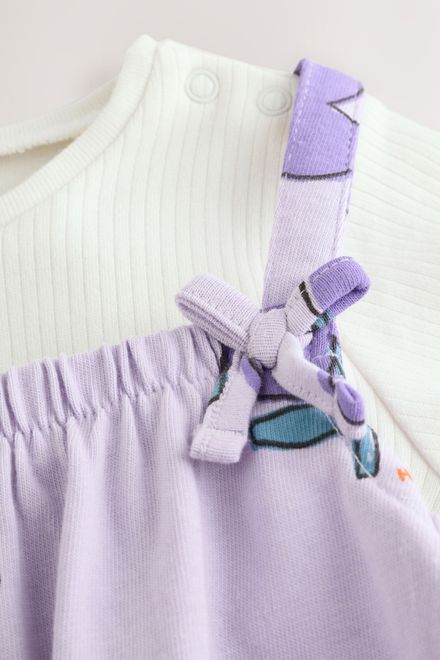 Next / Комплект боди и полукомбинезон для девочки