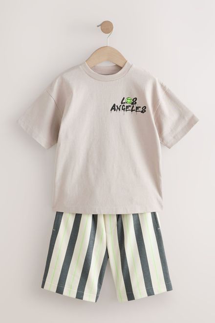Next / Комплект футболка и шорты трикотажные для мальчика - фото 6