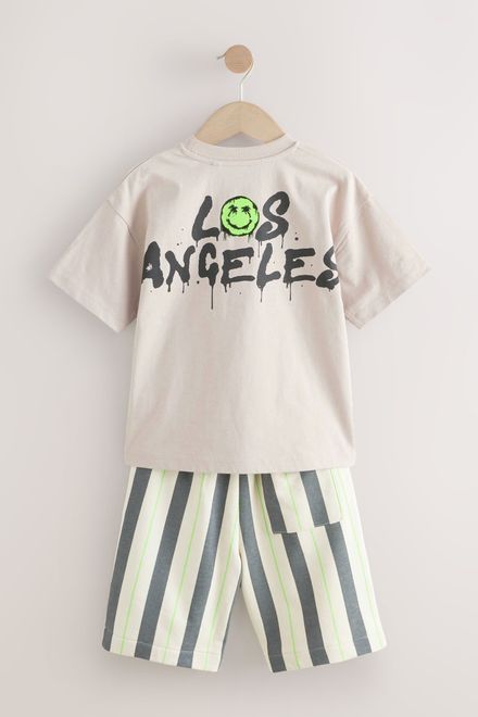 Next / Комплект футболка и шорты трикотажные для мальчика - фото 8