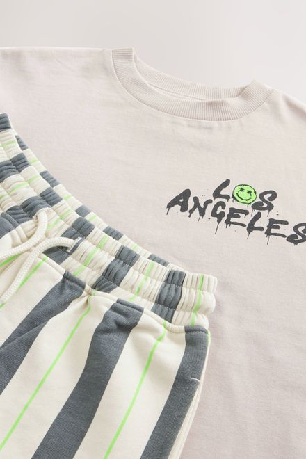 Next / Комплект футболка и шорты трикотажные для мальчика - фото 9