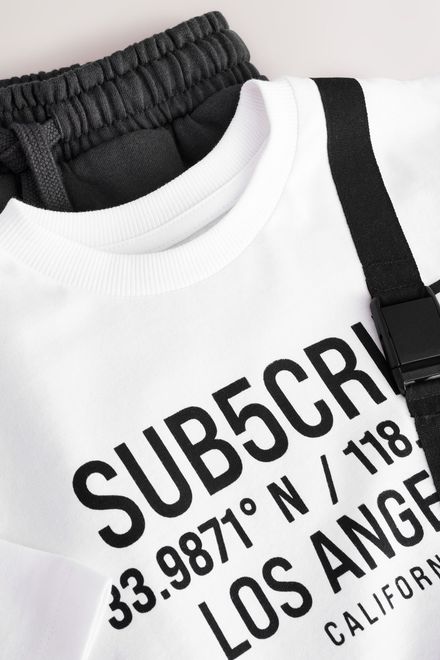 Next / Комплект футболка и шорты трикотажные для мальчика - фото 8