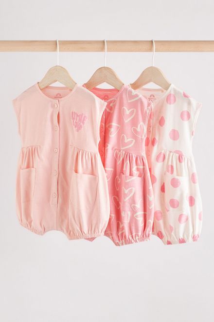 Next / Ромпер, 3 шт. для девочки