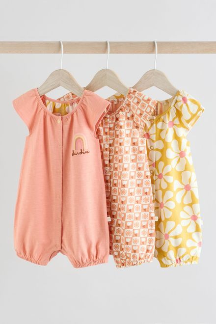 Next / Ромпер, 3 шт. для девочки