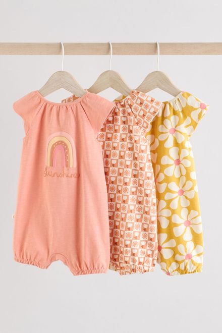 Next / Ромпер, 3 шт. для девочки