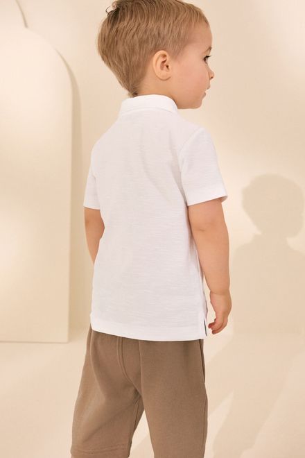 Next / Комплект поло с коротким рукавом и шорты для мальчика - фото 3