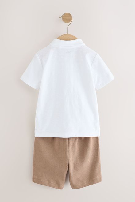 Next / Комплект поло с коротким рукавом и шорты для мальчика - фото 6